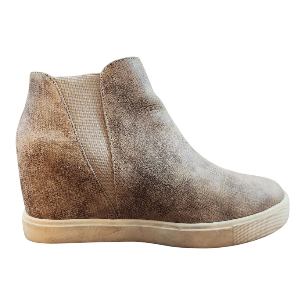 Coconuts by Matisse lure tan natural platform wedge sneakers sz 9.5 - Picture 9 of 12
